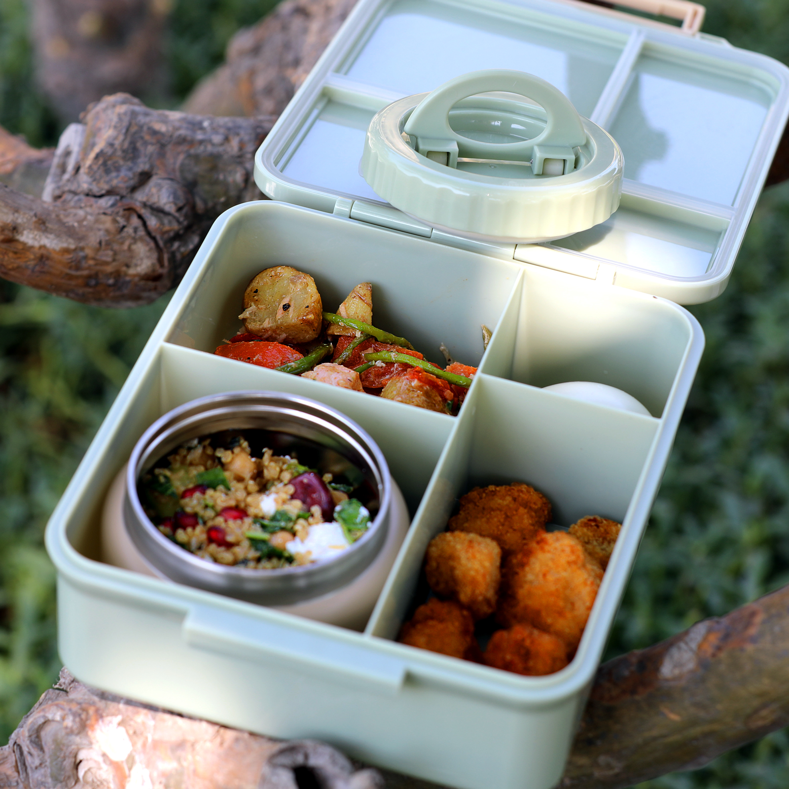 Lunch Box | Fern Green | Classic Plain design - Image 9